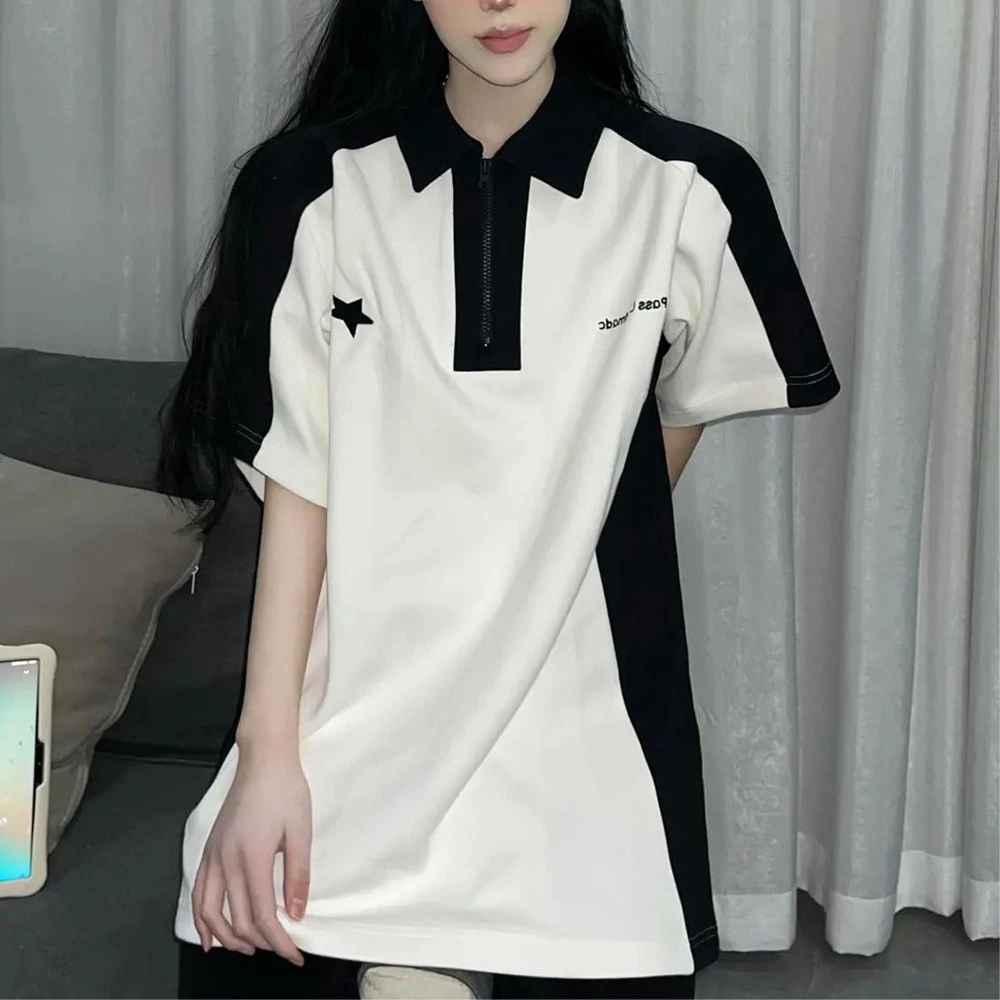 Women's American-style Retro Short Sleeve T-shirt