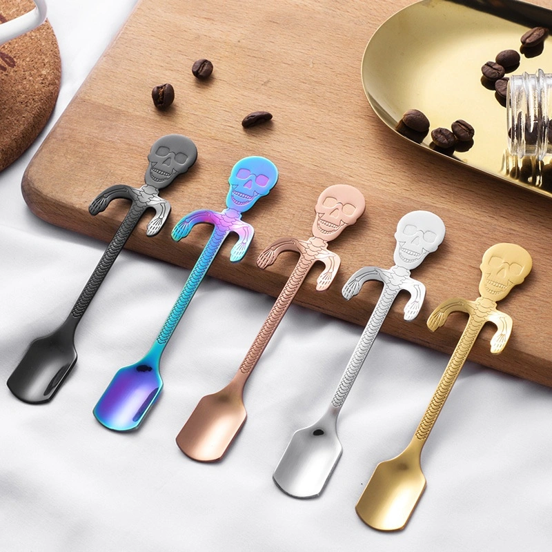 304 Stainless Steel Skull Spoon