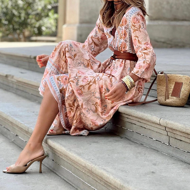 Women's Casual Mid-length Printed Dress