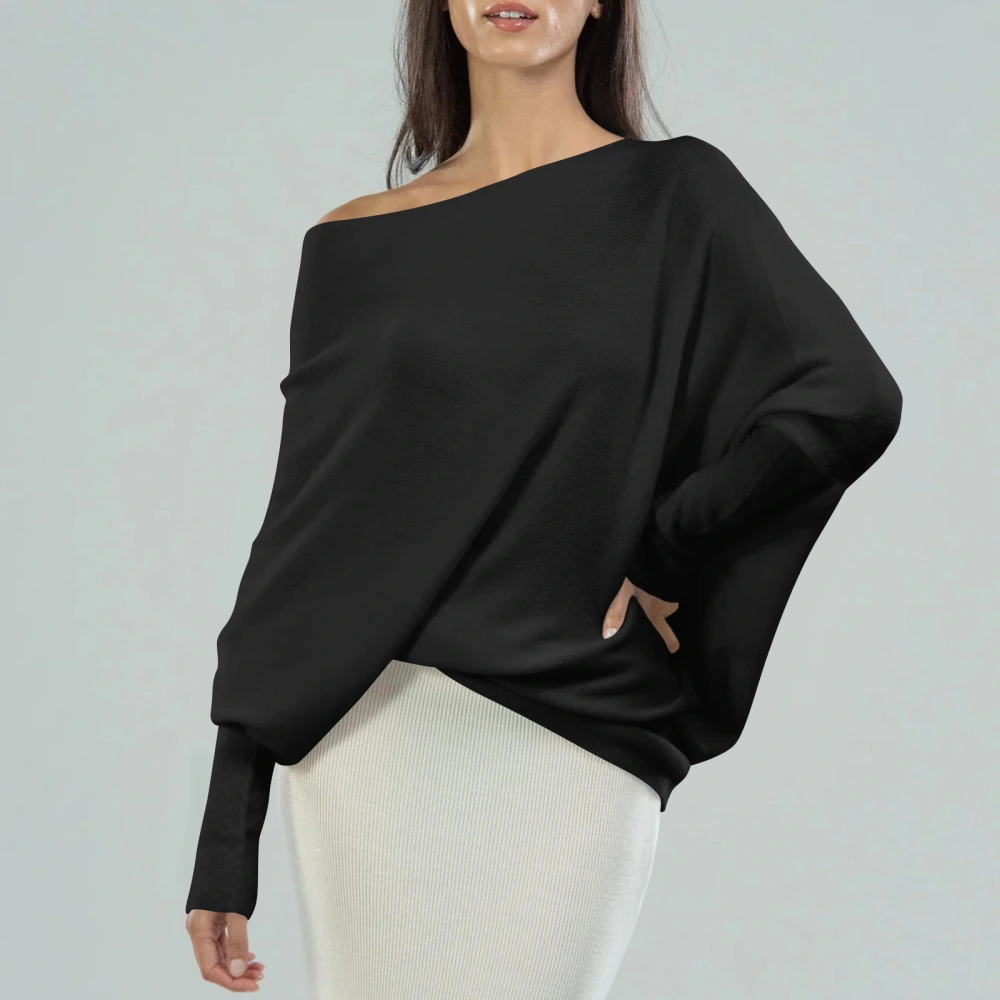 Solid Color Casual Sweater