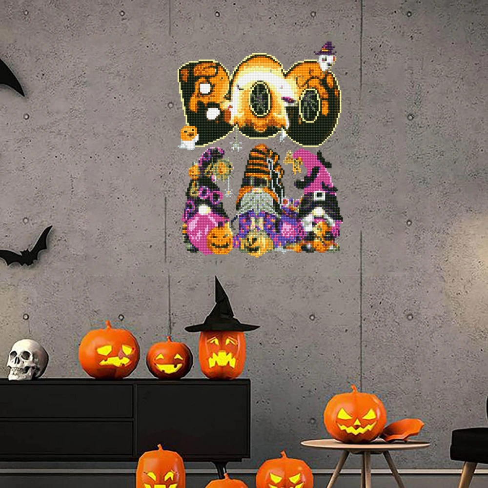 Cartoon Halloween Round Diamond Sticker