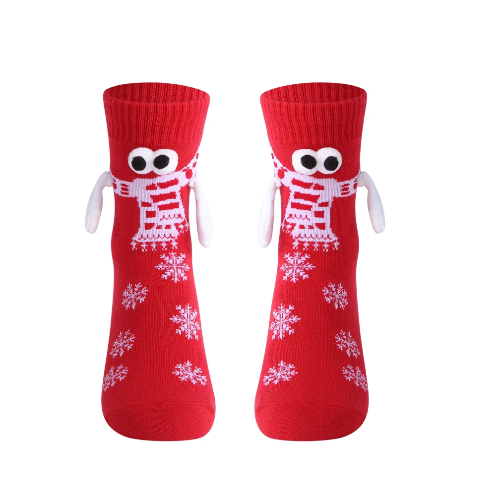 Couple Holding Hands Socks Christmas Socks with Magnetic Hands