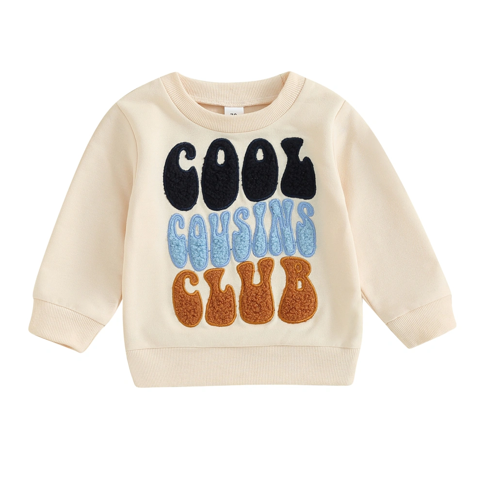 Kids Baby Sweatshirt Letter Pattern Long Sleeve Pullovers Autumn Tops