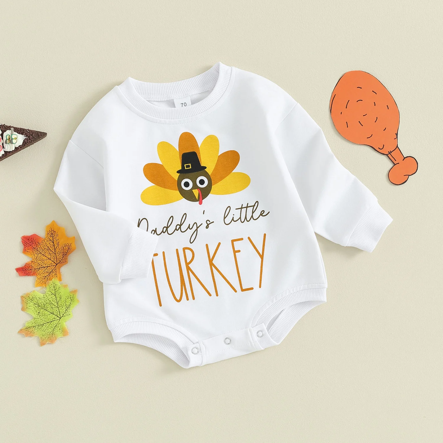 Baby Girls Boys Sweatshirts Rompers Thanksgiving Clothes Bodysuits