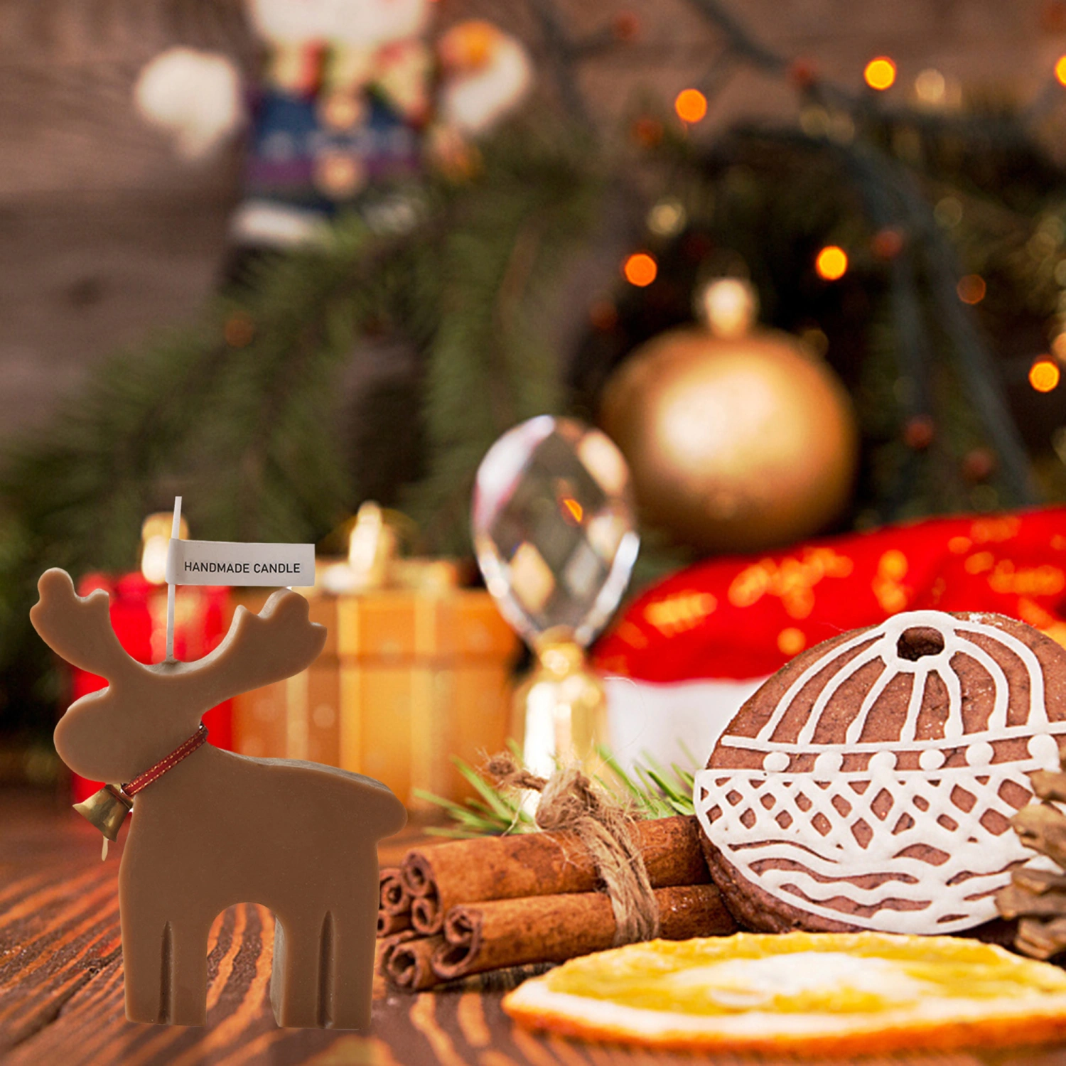 Christmas Candles Deer Candles Elk Candles Gifts for Ornaments