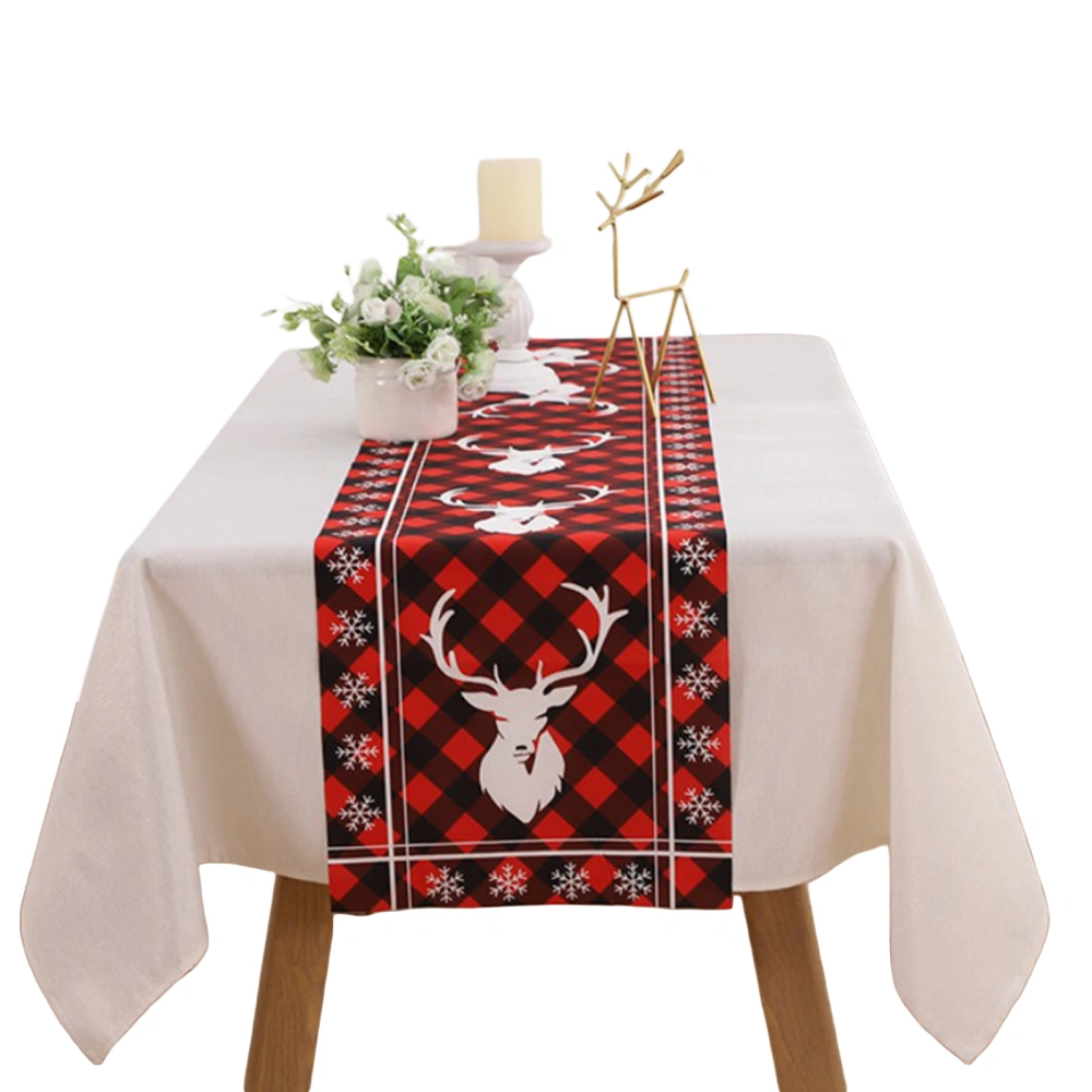 Christmas Table Runner Santa Reindeer Christmas Table Tablecloth