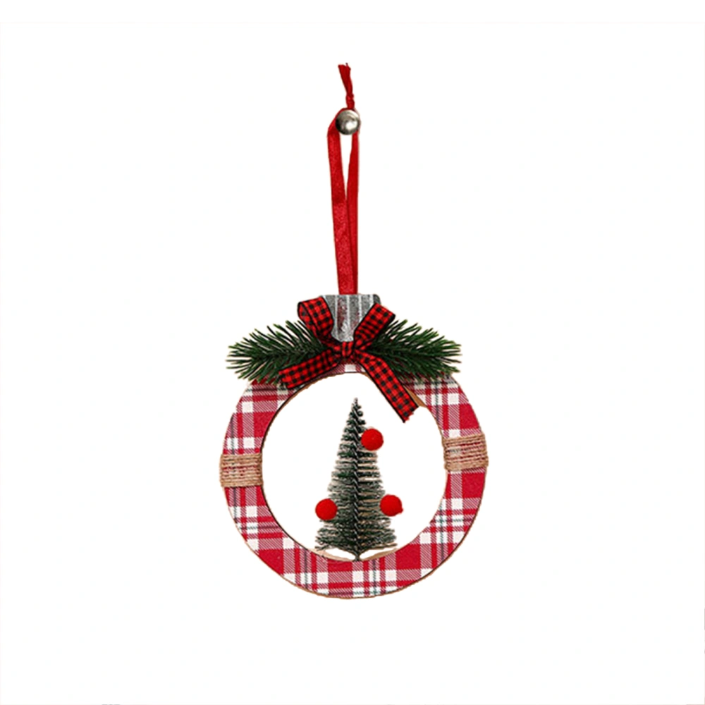 Christmas Ornaments Mini Wreath House Hanging Decorations for Home