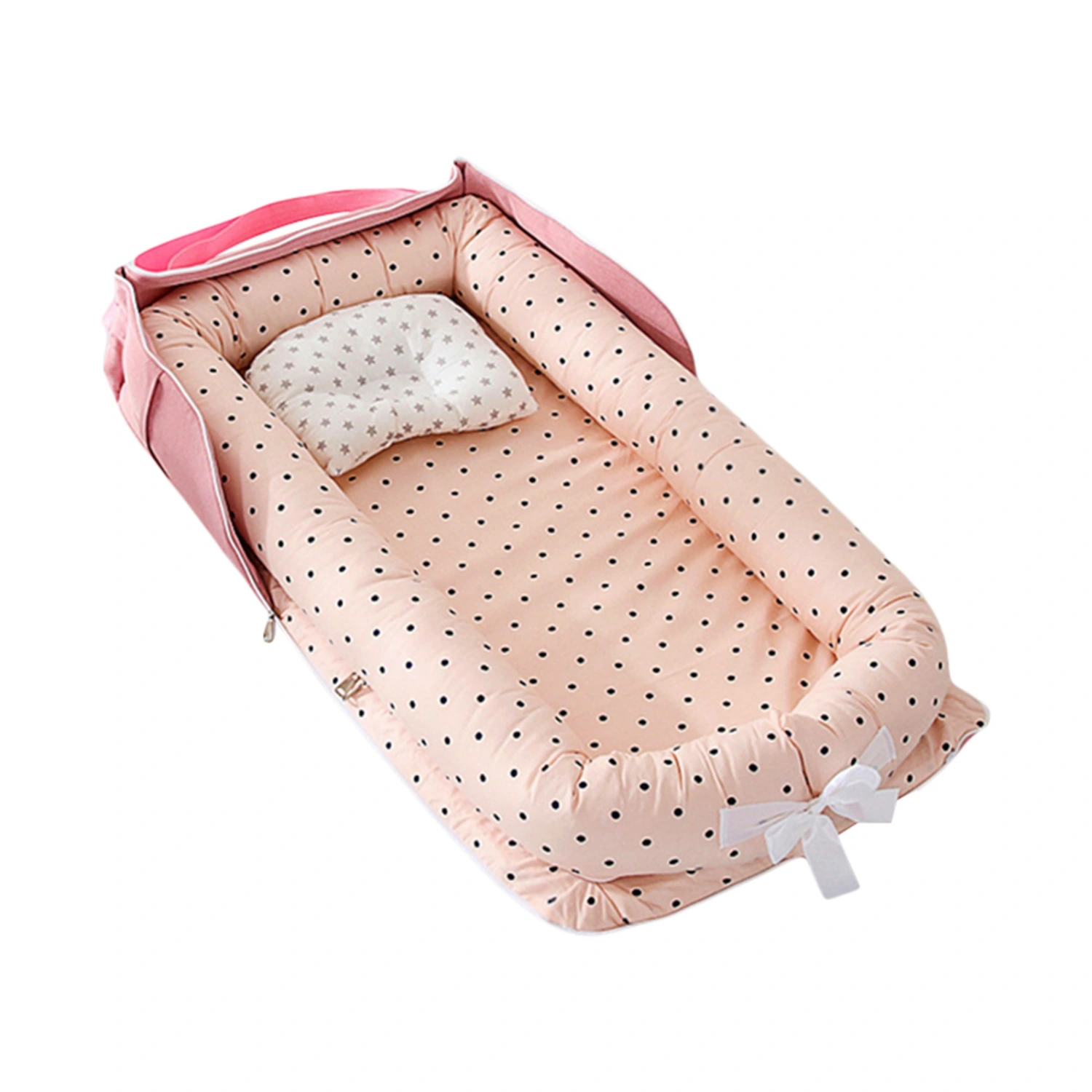 Baby Lounger Baby Nest Infant Breathable Patterned Sleeping Bed