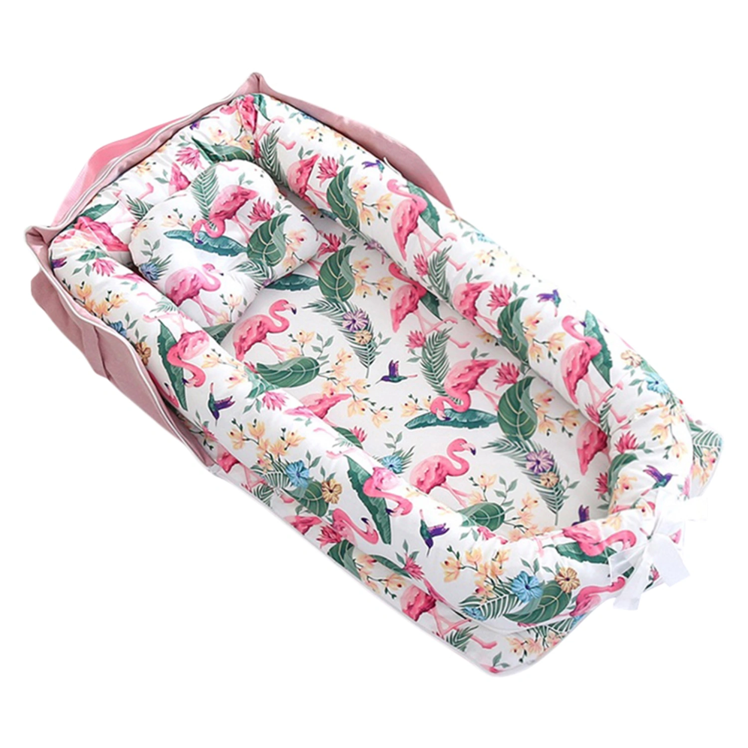 Baby Lounger Baby Nest Infant Breathable Patterned Sleeping Bed