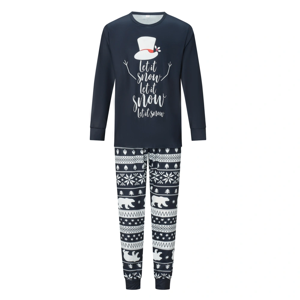 Christmas Family Pajamas Matching Set Print Tops and Elastic Pants