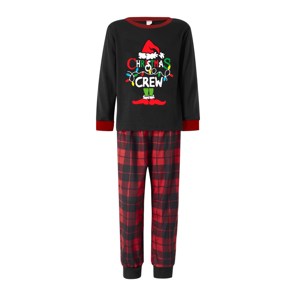 Christmas Pajamas for Family Long Sleeve Monster Print Tops + Pants