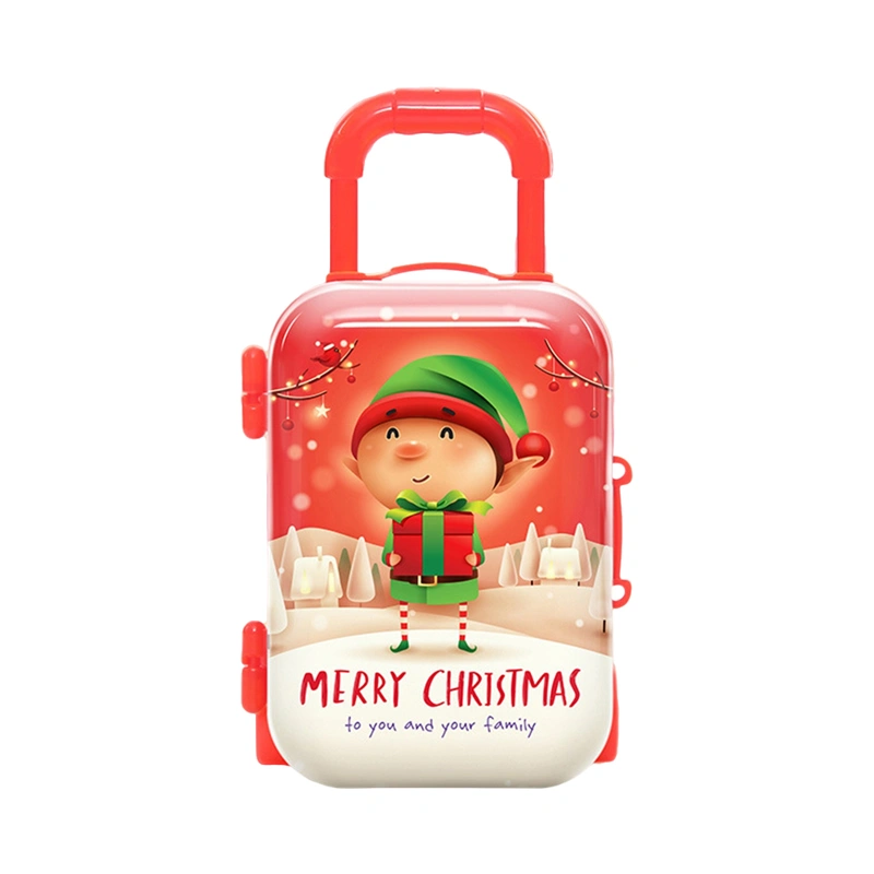 Mini Luggage Kids Toy, Santa Claus Snowman Elk Hanging Christmas Gift