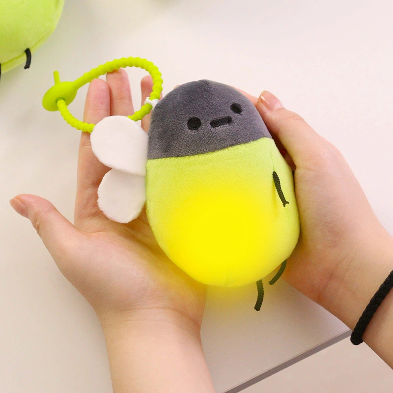 Creative Glowing Cartoon Firefly Plush Bag Pendant