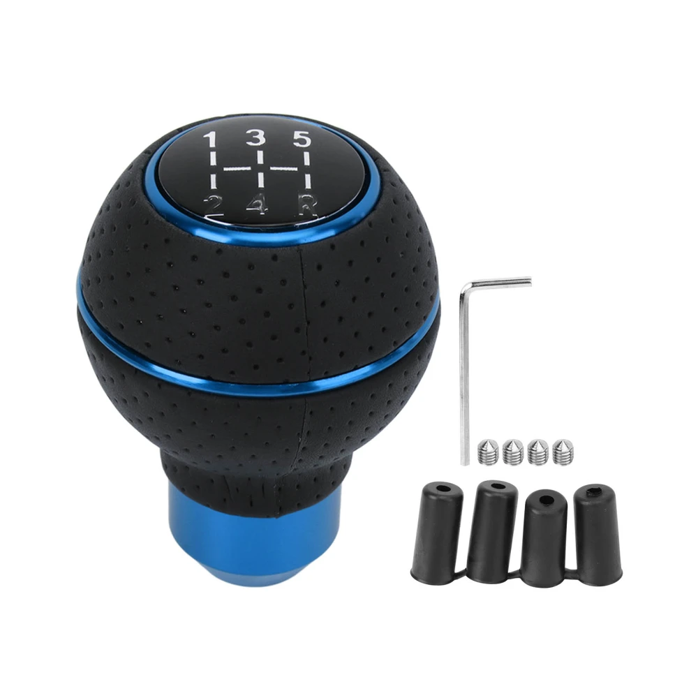 Shift Knob 5 Speed M8 M10 M11 M12 Universal Aluminum Car Auto Manual Transmission Gear Knob Shift Blue