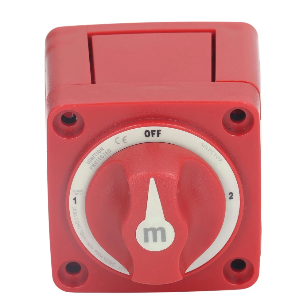 300A Battery Disconnect Switch 3 Post 4 Gear Sensitive Power On Off Battery Switch for RV Marine Automotive Battery