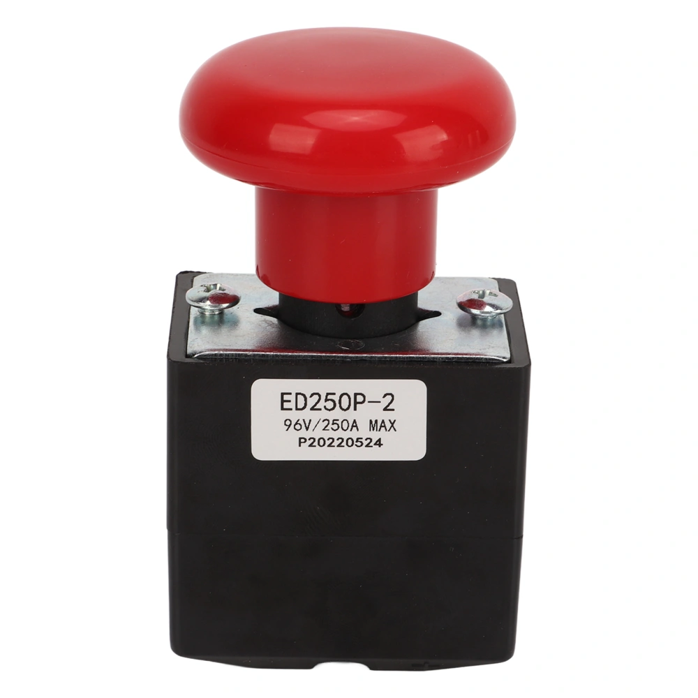 Emergency Stop Switch Metal Alloy Stop Button Replacement for Most Forklifts 96V 250A