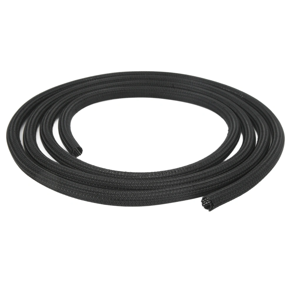 Cable Sleeve 1/2in Diameter Polyethylene Prevent Pets Chewing Black Cord Protector 3 Meter / 10ft