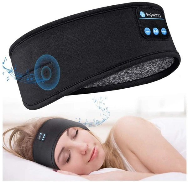 2023 Wireless Bluetooth Sleeping Headphones Headband Thin Soft Elastic Comfortable Music Ear phones Eye Mask for Side Sleeper Sports