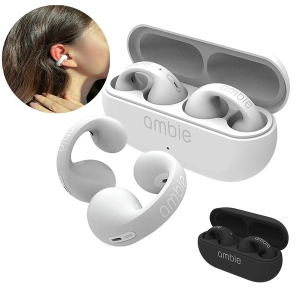 Bluetooth Earphone Earring Wireless Ear Clip Headphones Sound Earcuffs Sport Headset Earbuds Ear Hook With Mic