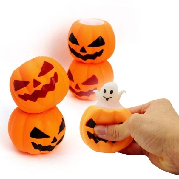 Pumpkin Toys Ghost Pumpkin Stress Ball Relieve Stress Fidget Toys Halloween Party Favors Gifts for Kids