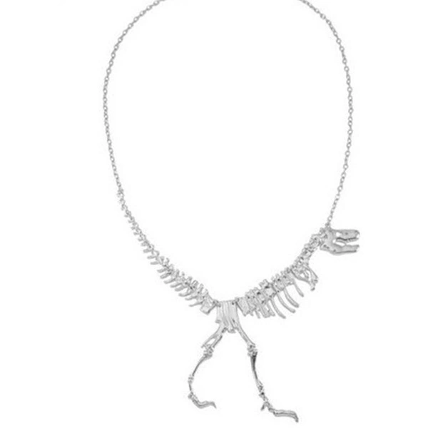 New Exaggerated Dinosaur Skeleton Necklaces & Pendant Women Statement Necklace Personality Halloween Christmas Jewelry Accessory