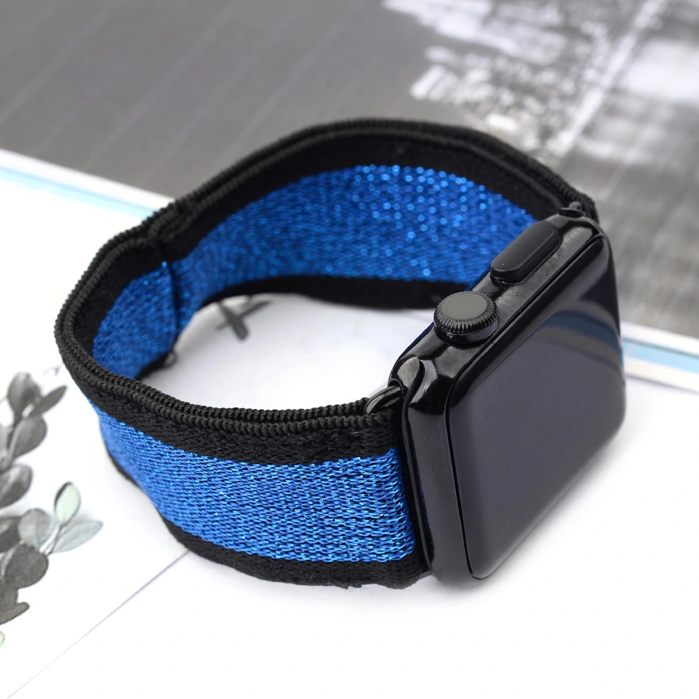 Iwatch Elastic Retractable Fabric Woven Nylon Watch Strap