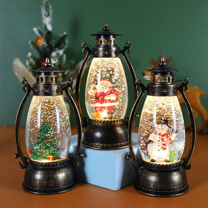 Christmas Clothes Crystal Ball Luminous Oil Lamp