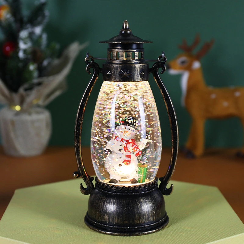 Christmas Clothes Crystal Ball Luminous Oil Lamp