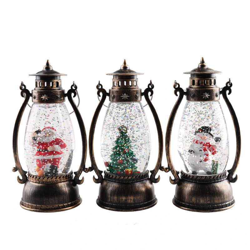 Christmas Clothes Crystal Ball Luminous Oil Lamp