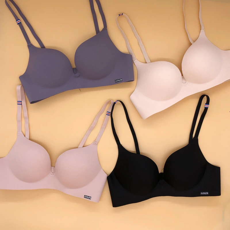 Ice Silk Chest Gather Sexy Bra