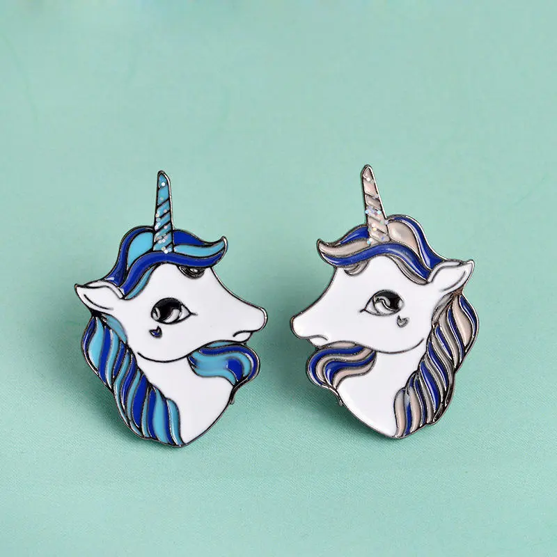 Unisex Jewelry Cute Exquisite Personality Clothing Accessories Animals Unicorn Brooch