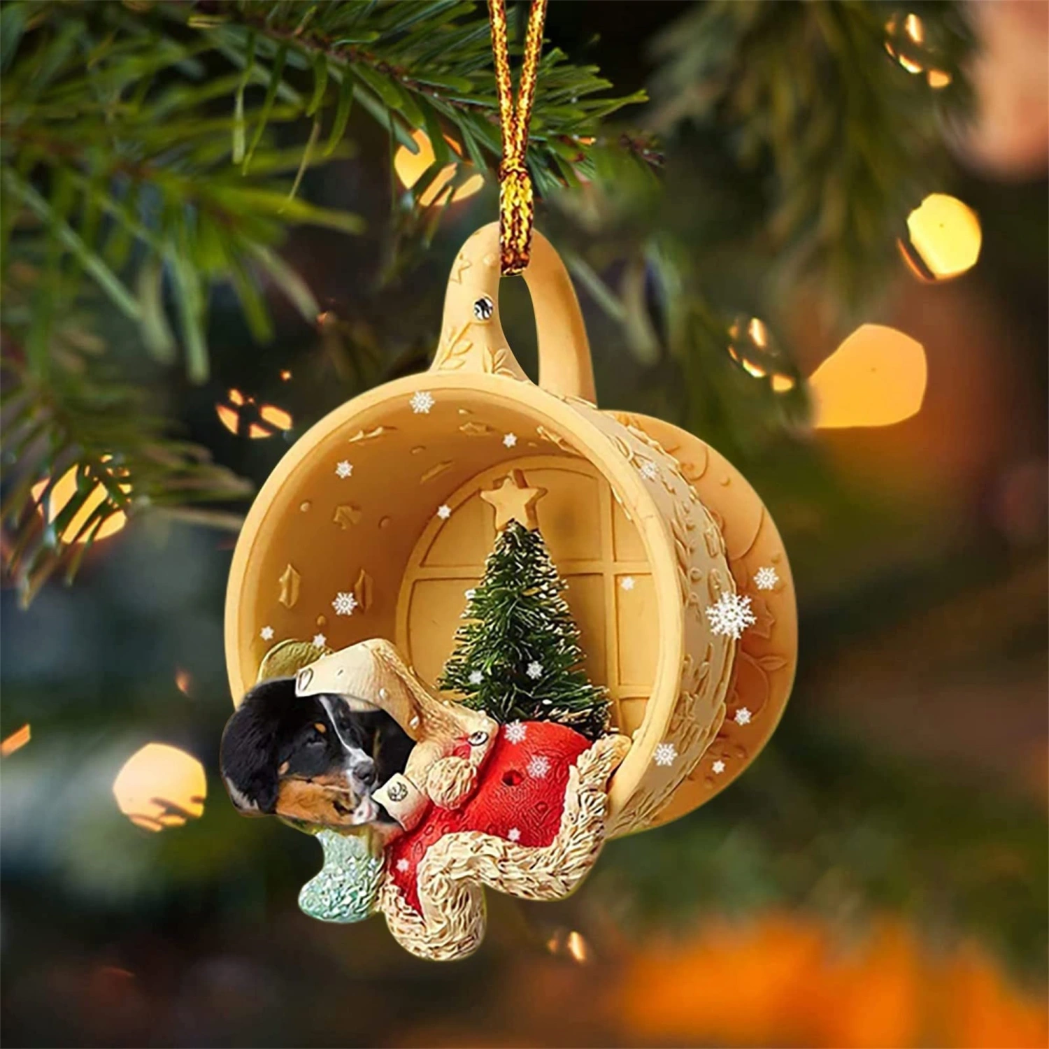 Christmas Snowman Pendant, Cat Christmas Tree Hanging Decoration