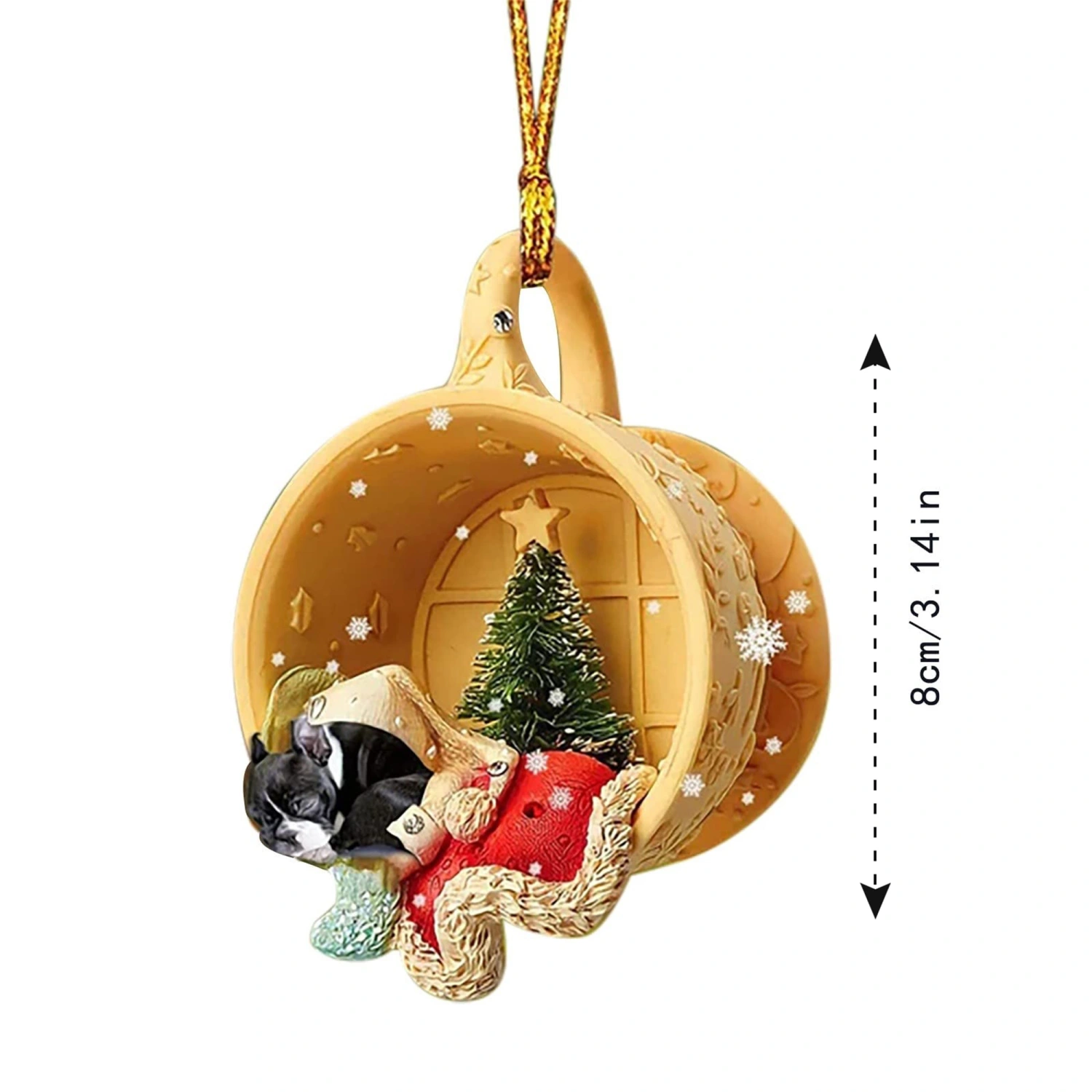 Christmas Snowman Pendant, Cat Christmas Tree Hanging Decoration