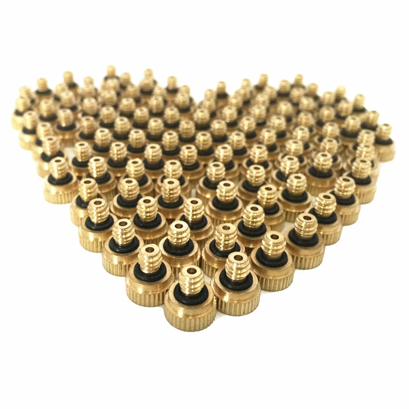 Zinc 316 External Thread Low Pressure Nozzle Atomization Atomizing Spray Head Low Pressure Brass Small Head Atomization Nozzle