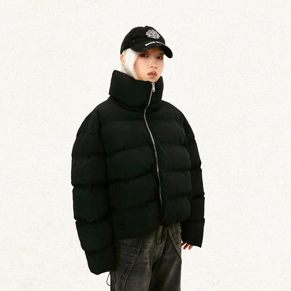 High Neck Thickened Bread Cotton Coat Jacket