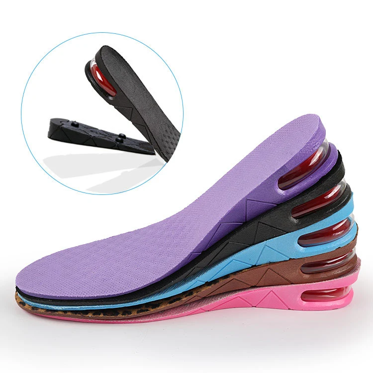 PVC Invisible Sports Inner Heightening Pad Adjustable Height Increasing Insole