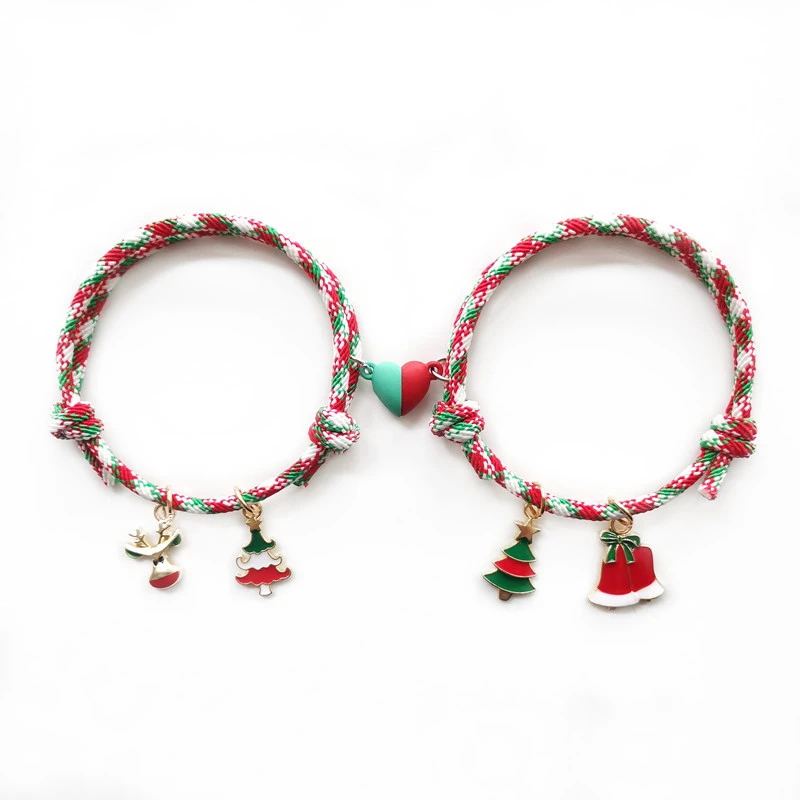 Christmas Hand-holding Long-distance Love Bracelet