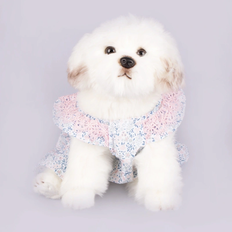 Dog Clothes Floral Pet Suspender Skirt