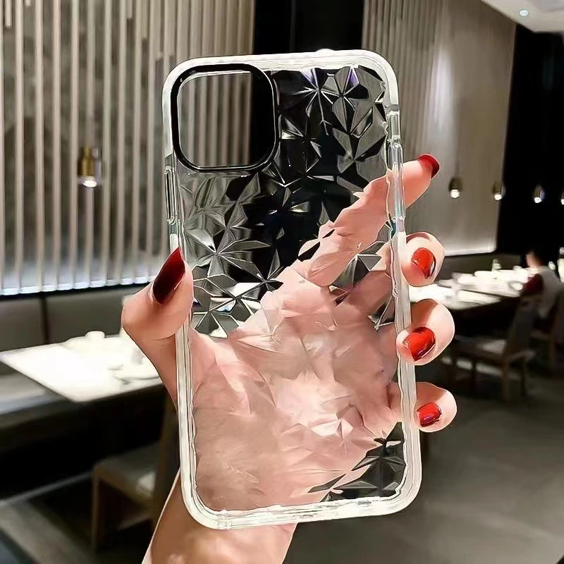 Diamond Shell Pattern Transparent Drop-resistant Phone Case