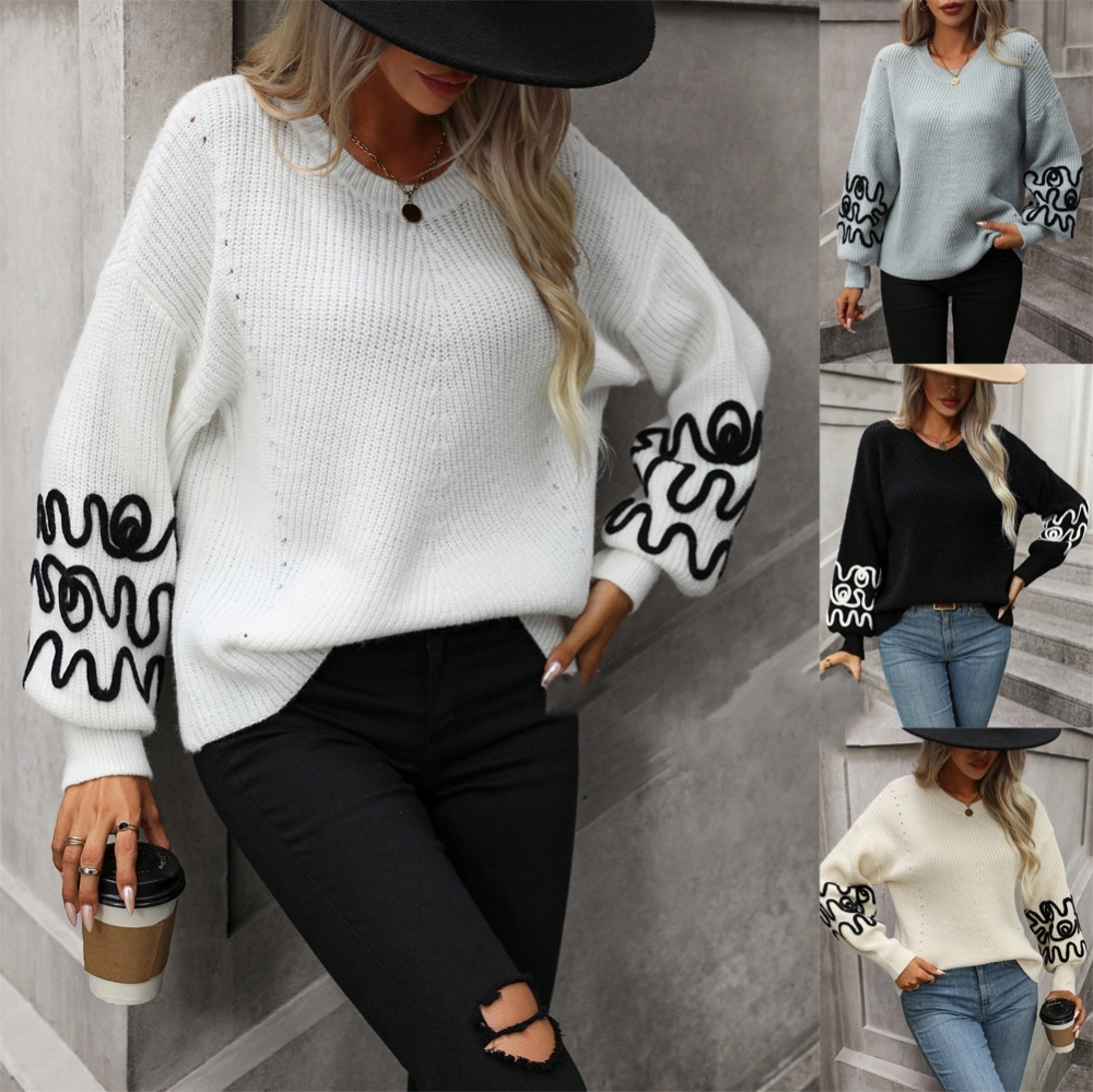 Women's Knitwear Solid Color Pattern Sweater