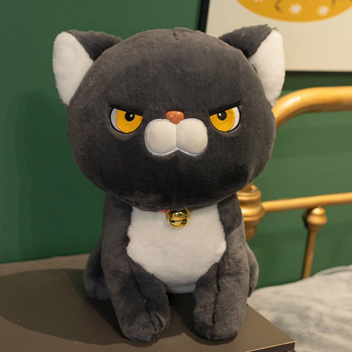 Cute Sitting Cat Plush Toy Soft Stuffed Cat Cartoon Animals Dolls
