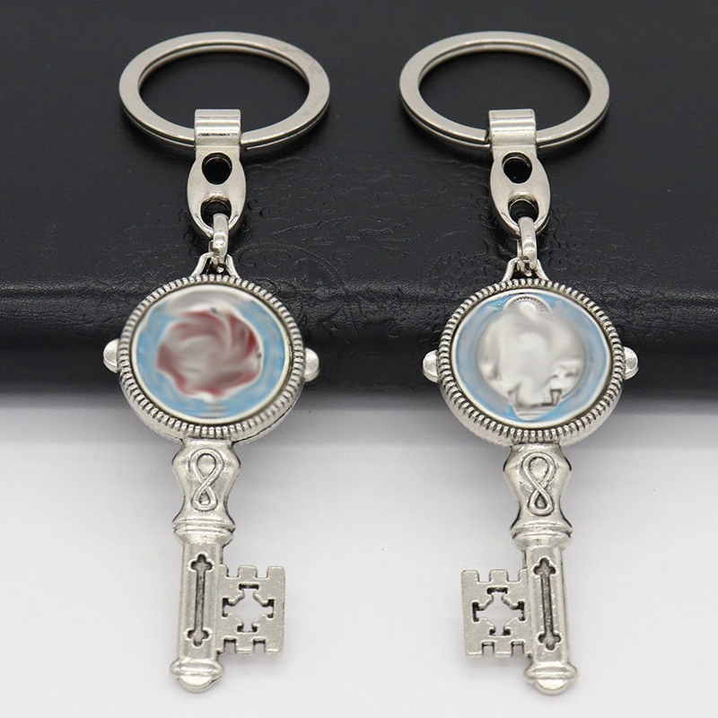 Multicolor Key Exorcist St. Benedict's Cross Keychain Pendant Circle Ring Religious Church Gift