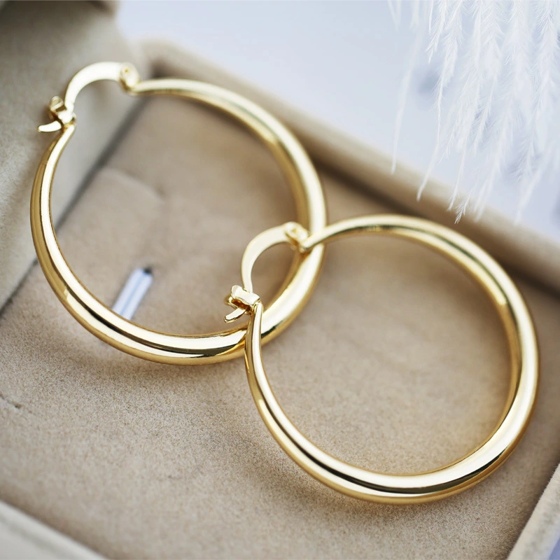 Women's Fashion 18K Gold Earrings Hoop Earrings For Women Jewelry Party Wedding Engagement Christmas Jewelry Gifts