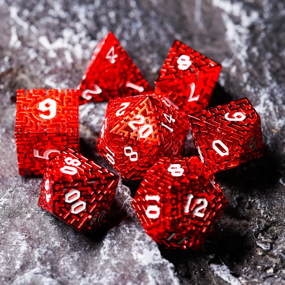 Hollow Out Pure Copper Metal Dice