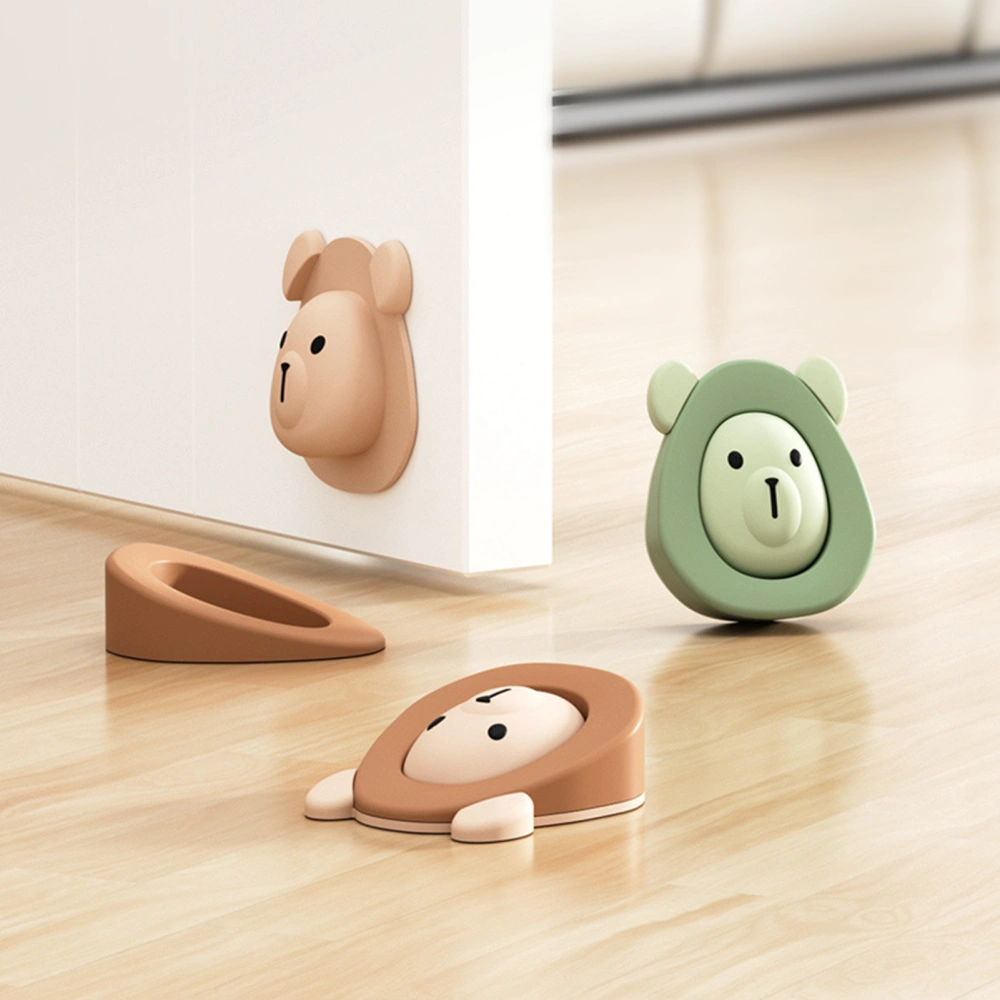 Adorable Door Stopper Cartoon Shape Non-slip Super Soft Wear Resistant Reusable Decorative Door Stop Room Decoration