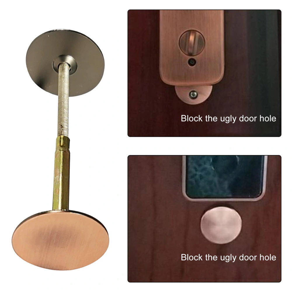 Door Hole Cover Plate Rustproof Corrosion Resistant Easy Installation Round Door Hole Filler Plate Home Security