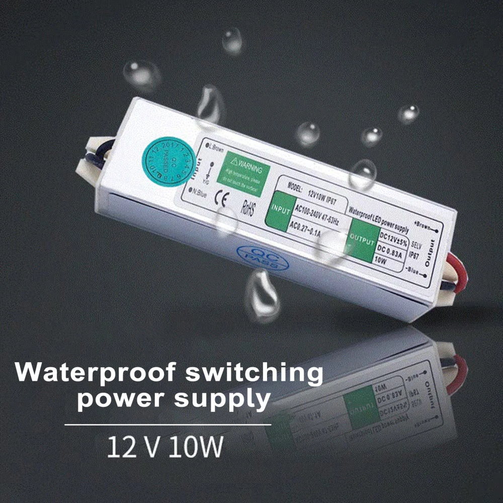 Outdoor Power Supply IP67 Waterproof Simple Installation Widely Used LED Lamp 10W Power Supply Transformer Home Supplies