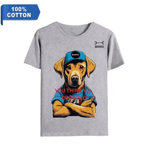 T-SHIRT DOG LABRADOR YOU THINK YOU KNOW ME BIAKKO