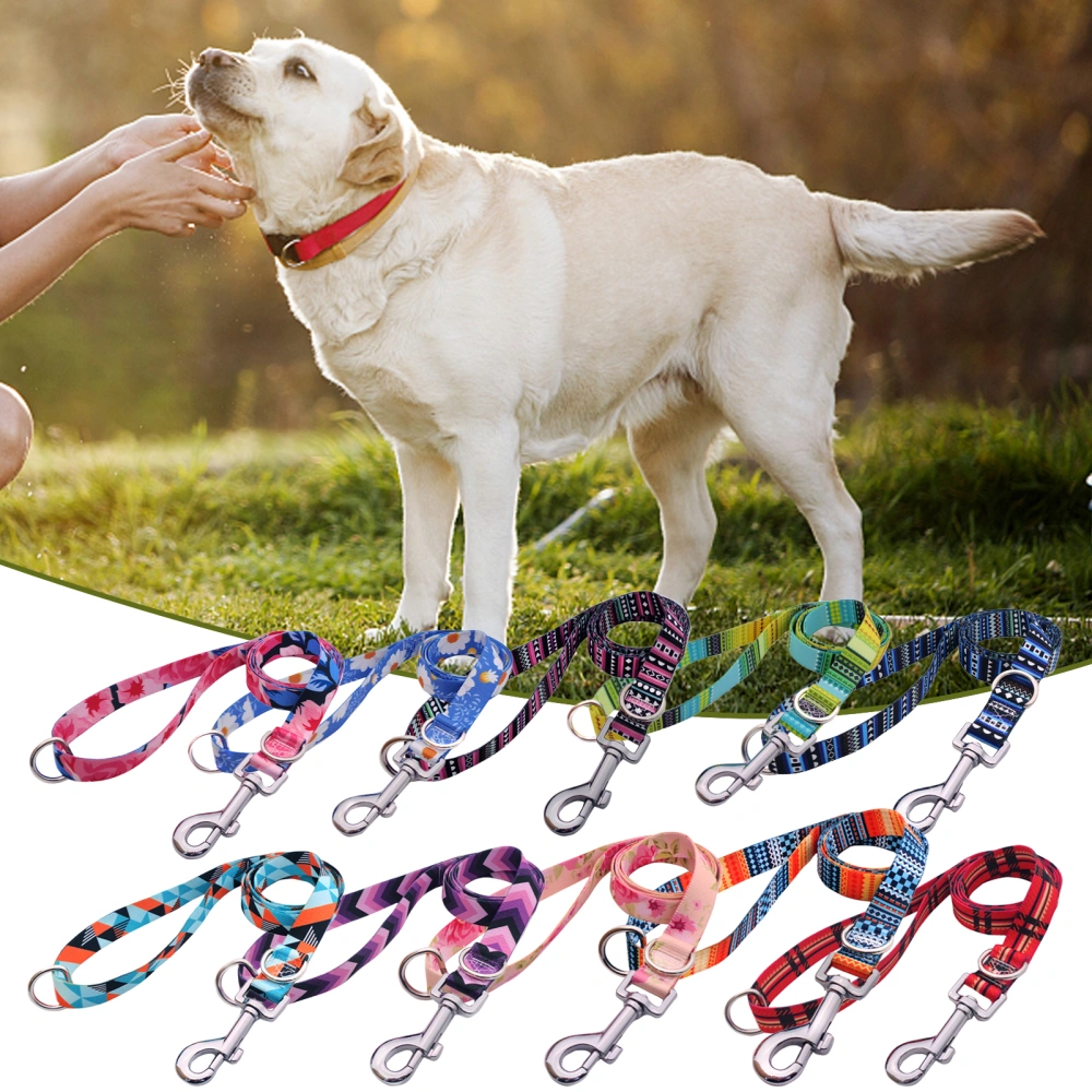 Dog Leash Attachment Dual D Buckle Length Adjustable Comfortable Walking And Training Pet Traction Leash