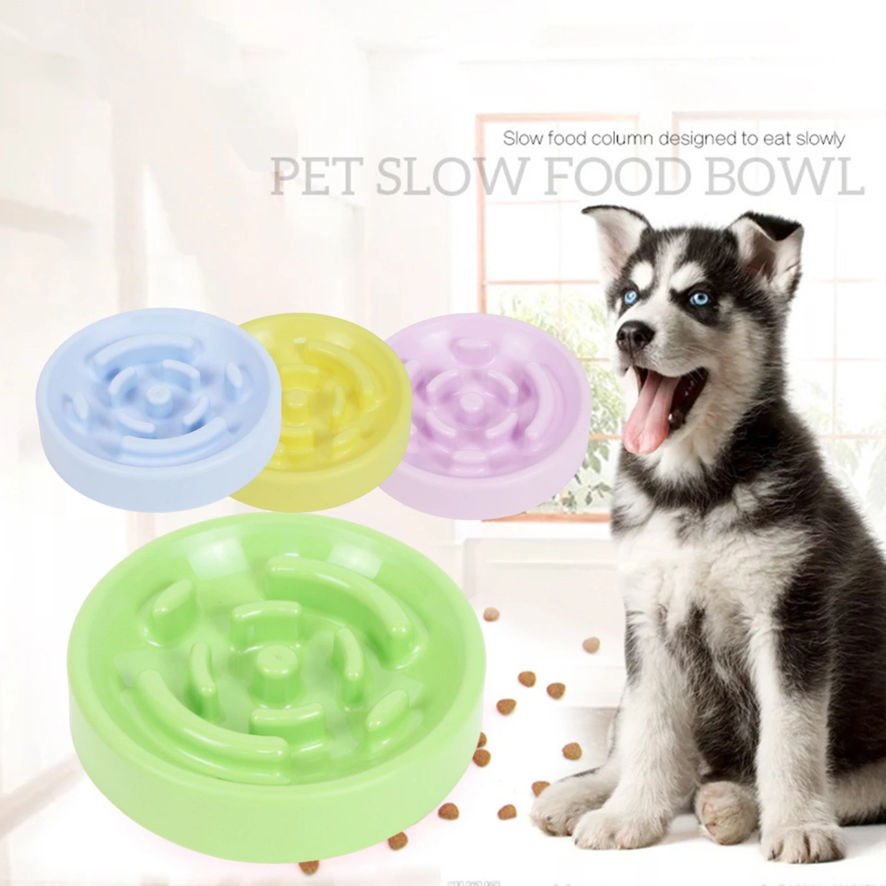 Pet Food Bowl Easy to Clean Convenient Slow Feeding Pet Bowl Anti-choking Dog Slow Feeder Bowl Pet Supplies